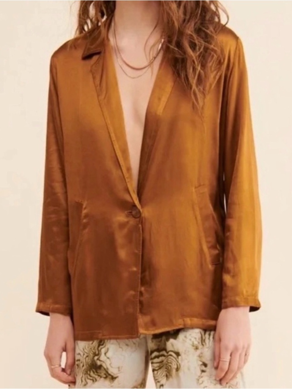 Nation LTD Anthropologie Silk Blazer